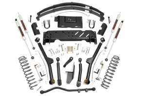 Jeep Cherokee Suspension Lift Kit - Rough Country - Long Arm | RR Leafs | M1 - '84-'01